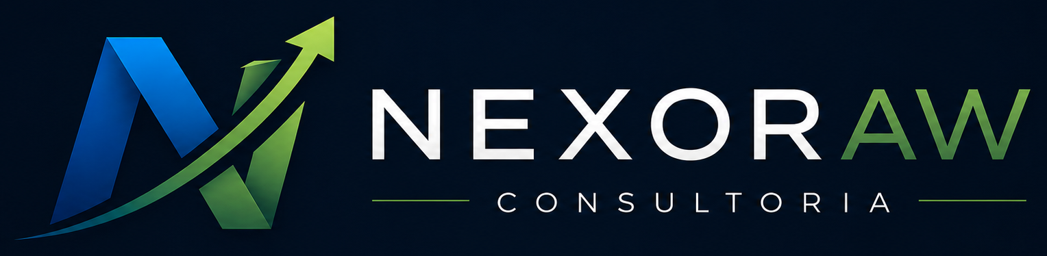 Assinatura institucional da NEXORAW Consultoria